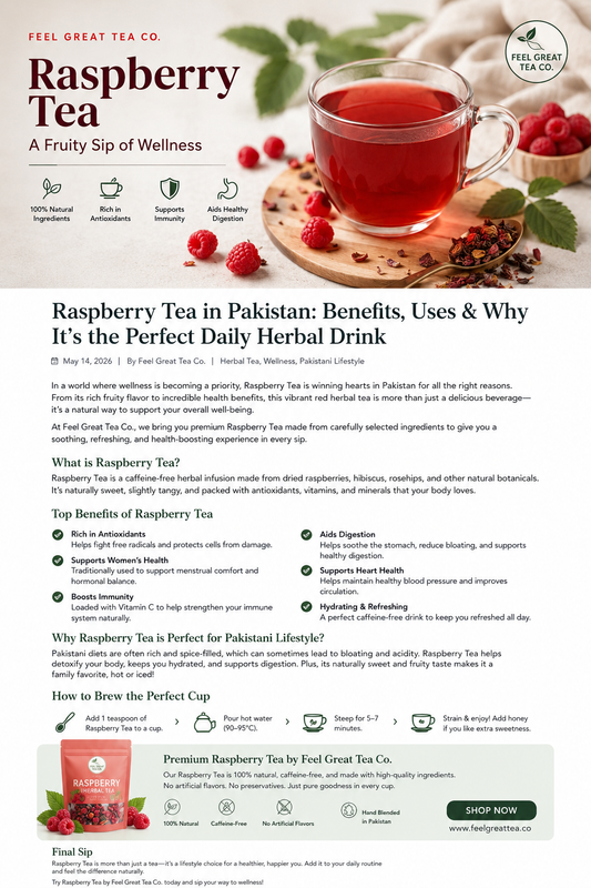 Raspberry Tea in Pakistan: A Refreshing Fruity Herbal Tea for Every Season