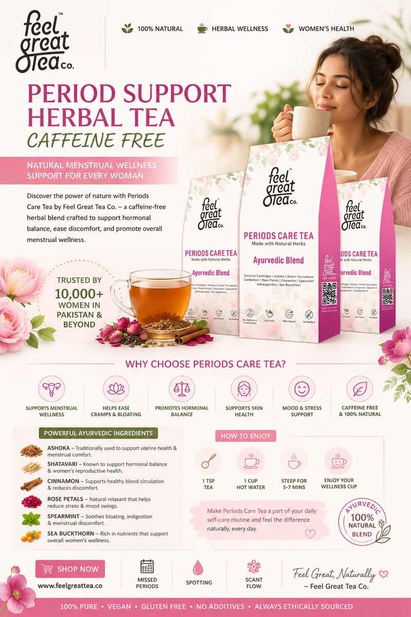 Period Support Herbal Tea Caffeine Free: A Natural Way to Support Menstrual Wellness