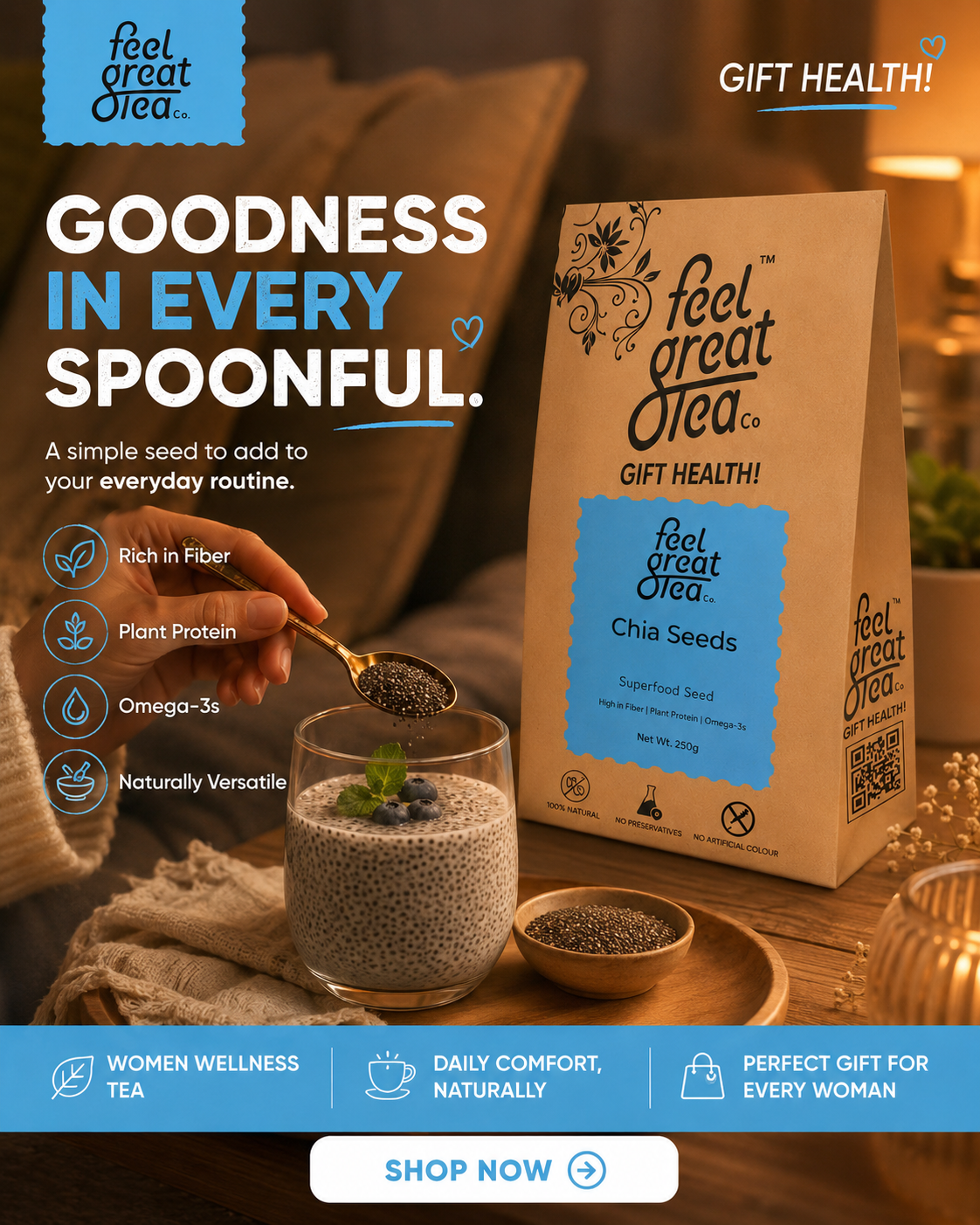 Premium Chia Seeds – A Versatile Addition to Your Everyday Meals