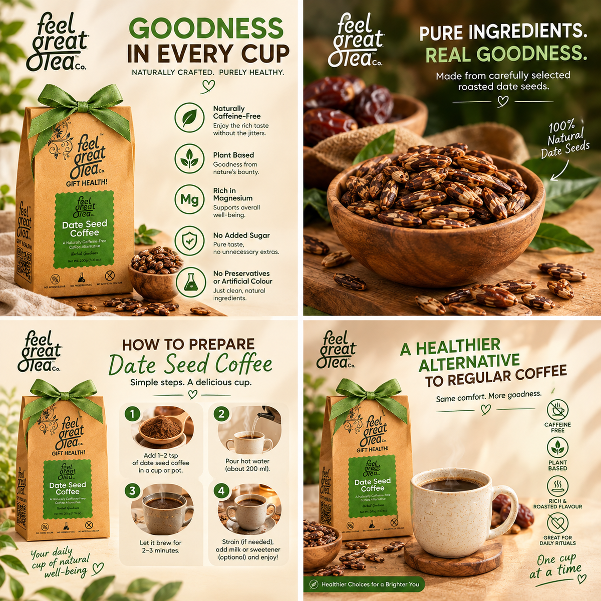 Date Seed Coffee – A Naturally Caffeine-Free Coffee Alternative