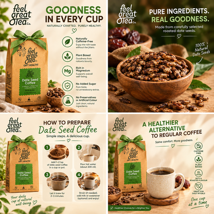 Date Seed Coffee – A Naturally Caffeine-Free Coffee Alternative